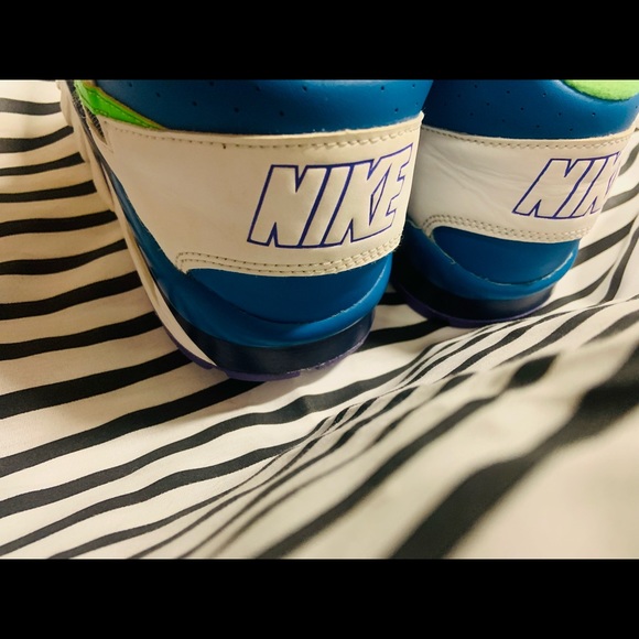 •Nike Air Trainer SC GS Imperial Blue Scream Green Shoes (2019)• - Picture 8 of 10